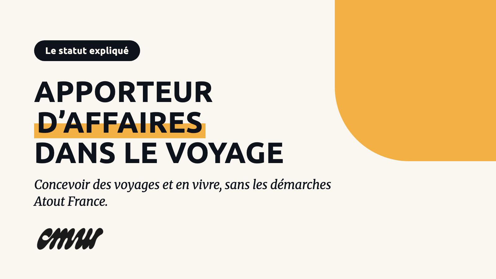 Couverture de l'article Apporteur d'affaires dans le voyage