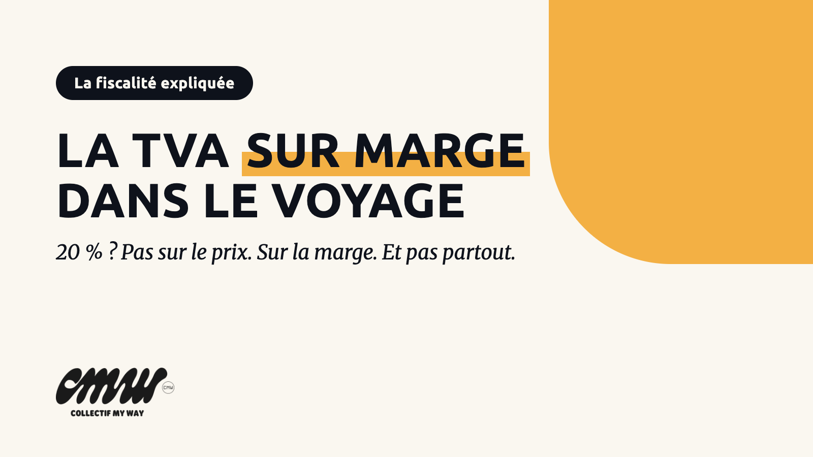 Couverture de l'article TVA sur marge dans le voyage